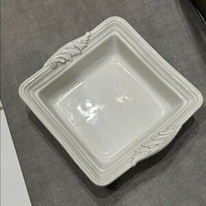 Juliska White Square Ceramic Serving Bowl
